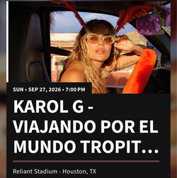 Karol G - Viajando Por El Mundo Tropitour