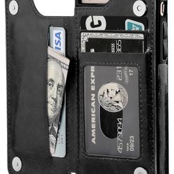 ONETOP for iPhone SE(2022) iPhone SE(2020) iPhone 7/8 Wallet Case with Holder