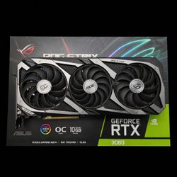 ASUS ROG Strix RTX 3080 OC 10GB GDDR6X GPU Original Box Accessories