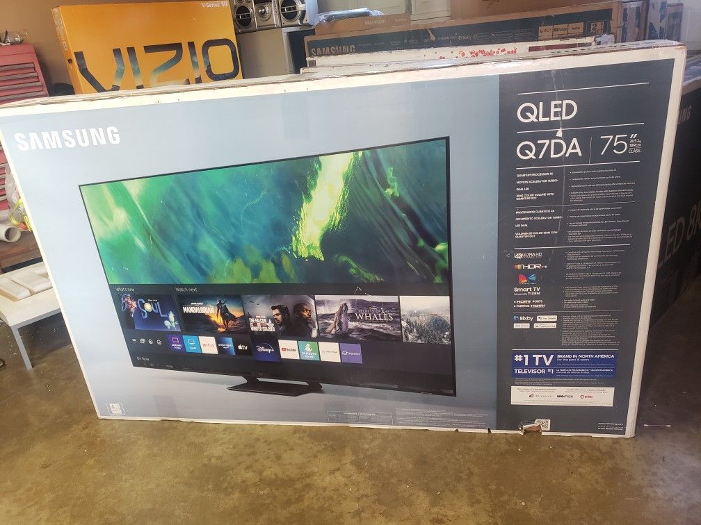 Tv Samsung 75", Q70A, Qled, 4k, 240 Refresh Rate, Google, Excellent