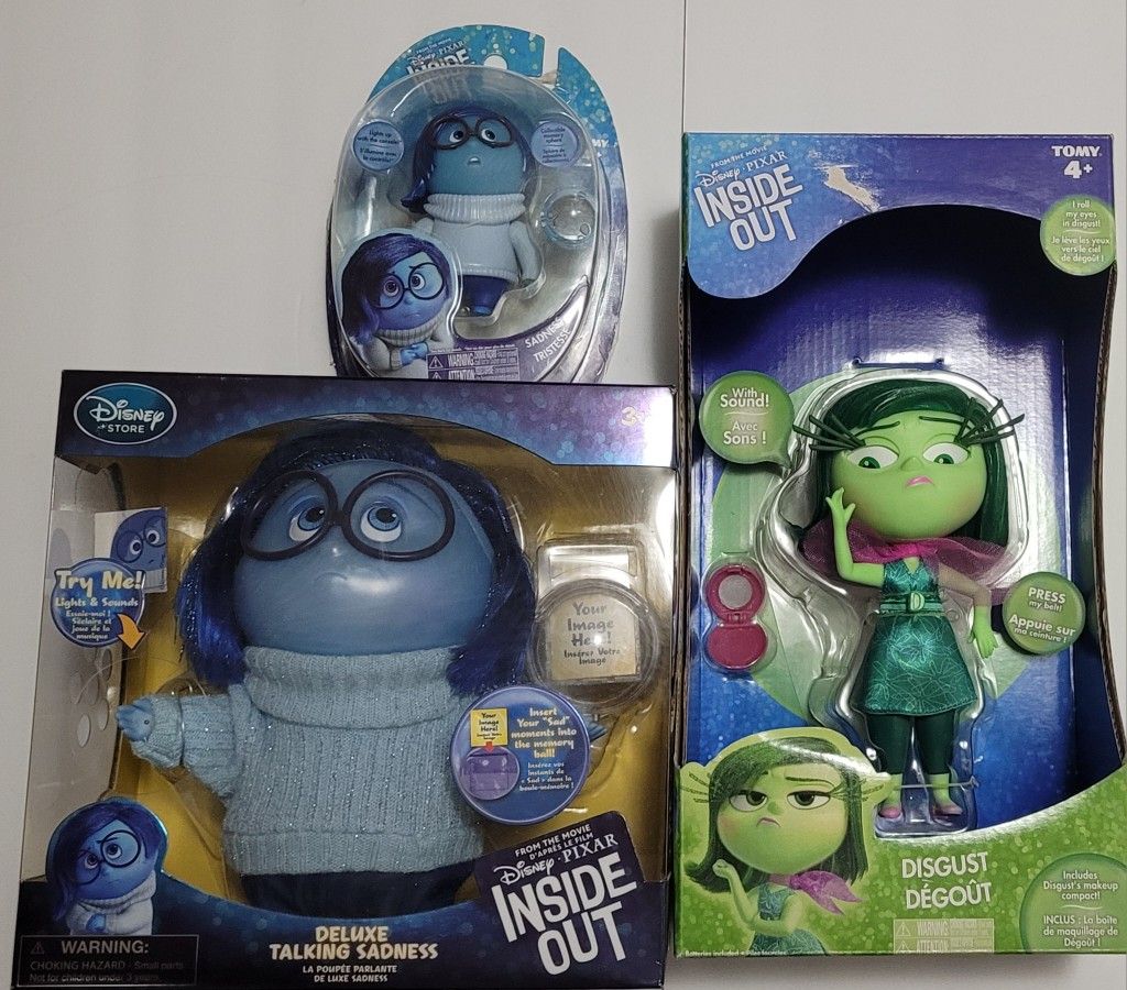 Disney Inside Out - Sadness & Disgust Dolls