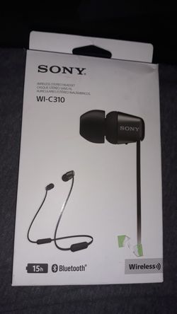 Sony Wi-C310/B wireless bluetooth headphones