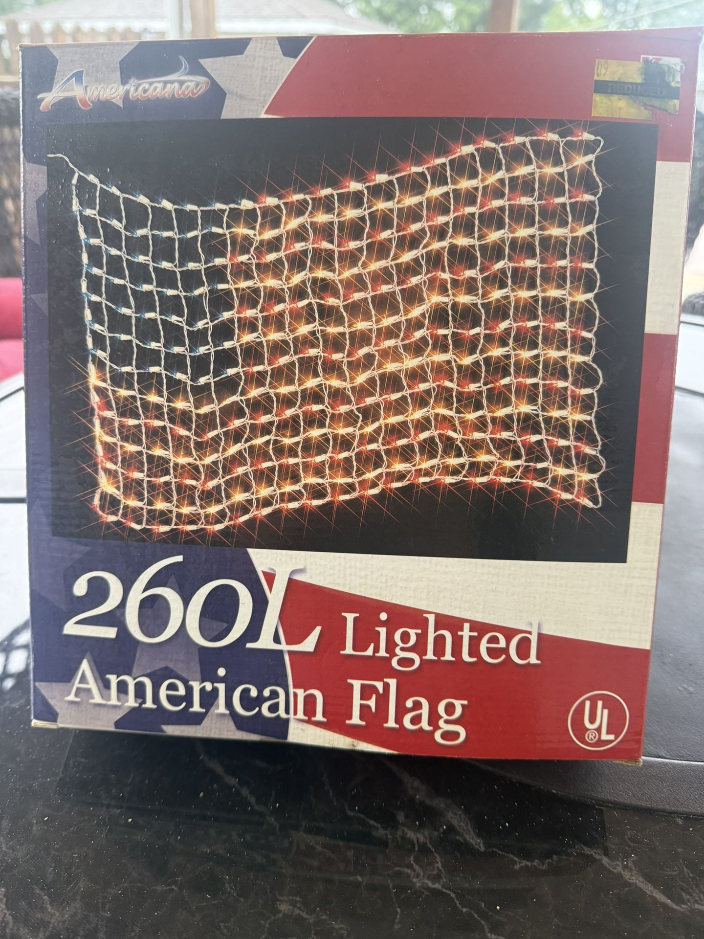 2 USA Patriotic American Lighted Flags  ($5 Each)