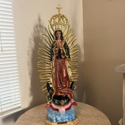 New Virgin Of Guadalupe Made Out Of Resin