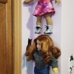 American girl on sale doll wall hanger