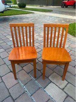 Pottery Barn Children’s wooden chairs