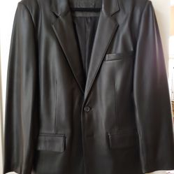 Men's Black Lambskin Coat