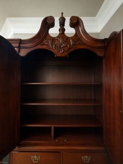 Luxury Solid Wood Armoire / Entertainment Cabinet – Excellent Condition -Must Go - Open to Offers: