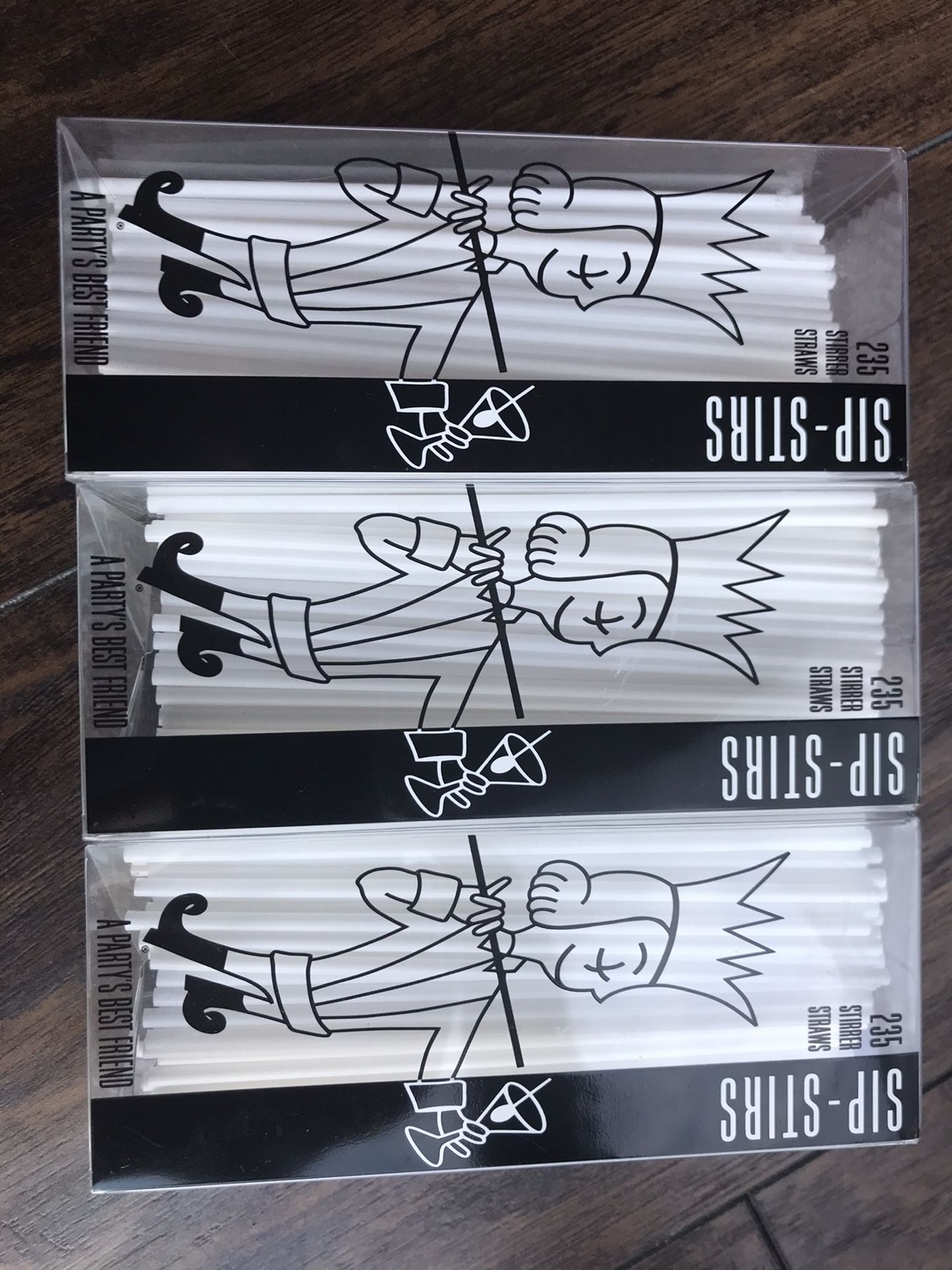 Sip-Stirs Stirrer-Straws - 235 CT. 3 Pack.