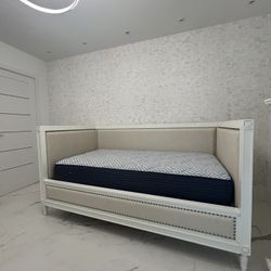 Twin Bed Frame and Mattress - Like New