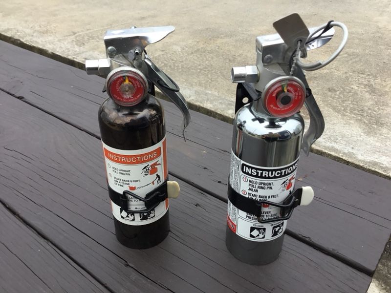 SMALL FIRE EXTINGUISERS FOR STREET RODS, CAMPERS ETC. $25. Each