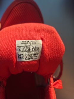 Red Reebok Sneakers Red Size 4