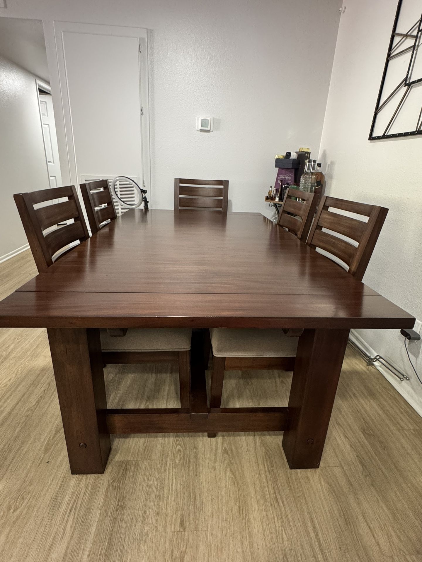 6-8 Seating Dining Table + 6 Chairs