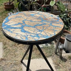 Fractal Wood Burn With Epoxy