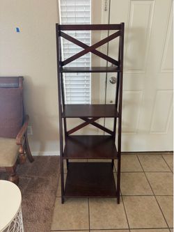 Brown 4 Tier Ladder Shelf (Used)