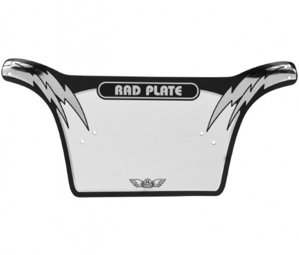 $35 - SE Racing Rad Plate BMX numberplate in Black/Chrome