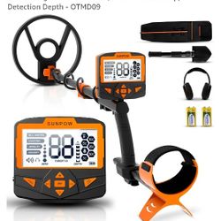 SUNPOW Metal Detector for Adults Professional Waterproof Higher Accuracy 5 Modes Gold Metal Detector with Strong Anti-Interference, Advanced DSP Chip,