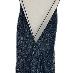 Zara Blue Dress With Zipper Back Strap, His Shoulders Size Medium