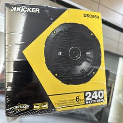 Kicker 43DSC6504 DS Series 6-1/2" 2-way car speakers
