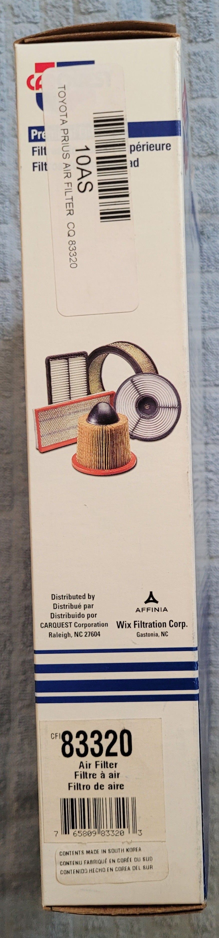 NOS Premium Air Filter CARQUEST 83320 fits Lexus, Toyota Prius