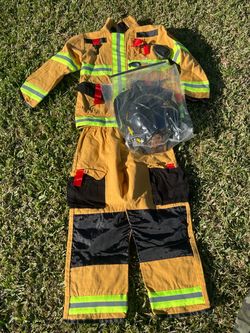 Kids Firefighter Costume Set with Helmet