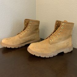 Timerland Classic 6in Waterproof Boot Wheat Nubuck Men's Size 9 Beaters