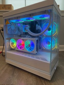White High End Gaming PC | Ryzen 7 9800X3D | RX 9070 XT 16GB | 32GB DDR5 | 1TB NVMe | WiFi | 360mm Liquid Cooled | HYTE Y40 White