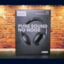 Pointcinco Active Noise Canceling Headphones, Over-Ear Headphones with Mic, 60 Hours Playtime In-Ear Bluetooth Headphones with Deep Bass, Headphones