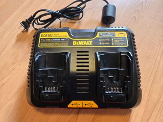Dewalt 20v battery charger dual usb