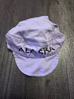 Alaska Souvenir Cap Lavender Cotton Hat
