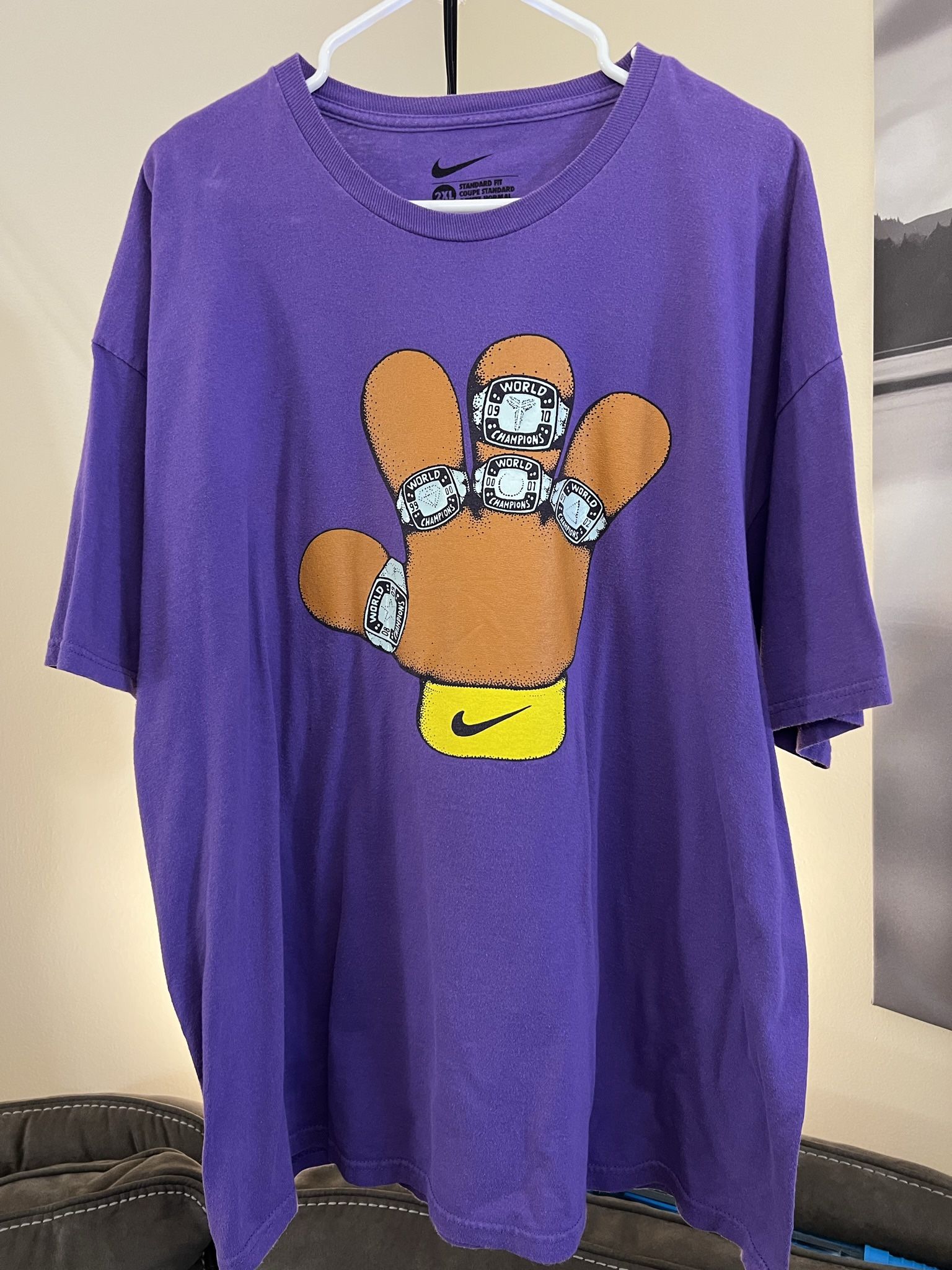 Nike Vintage Lakers Kobe Rings Tee Sz 2XL Mens