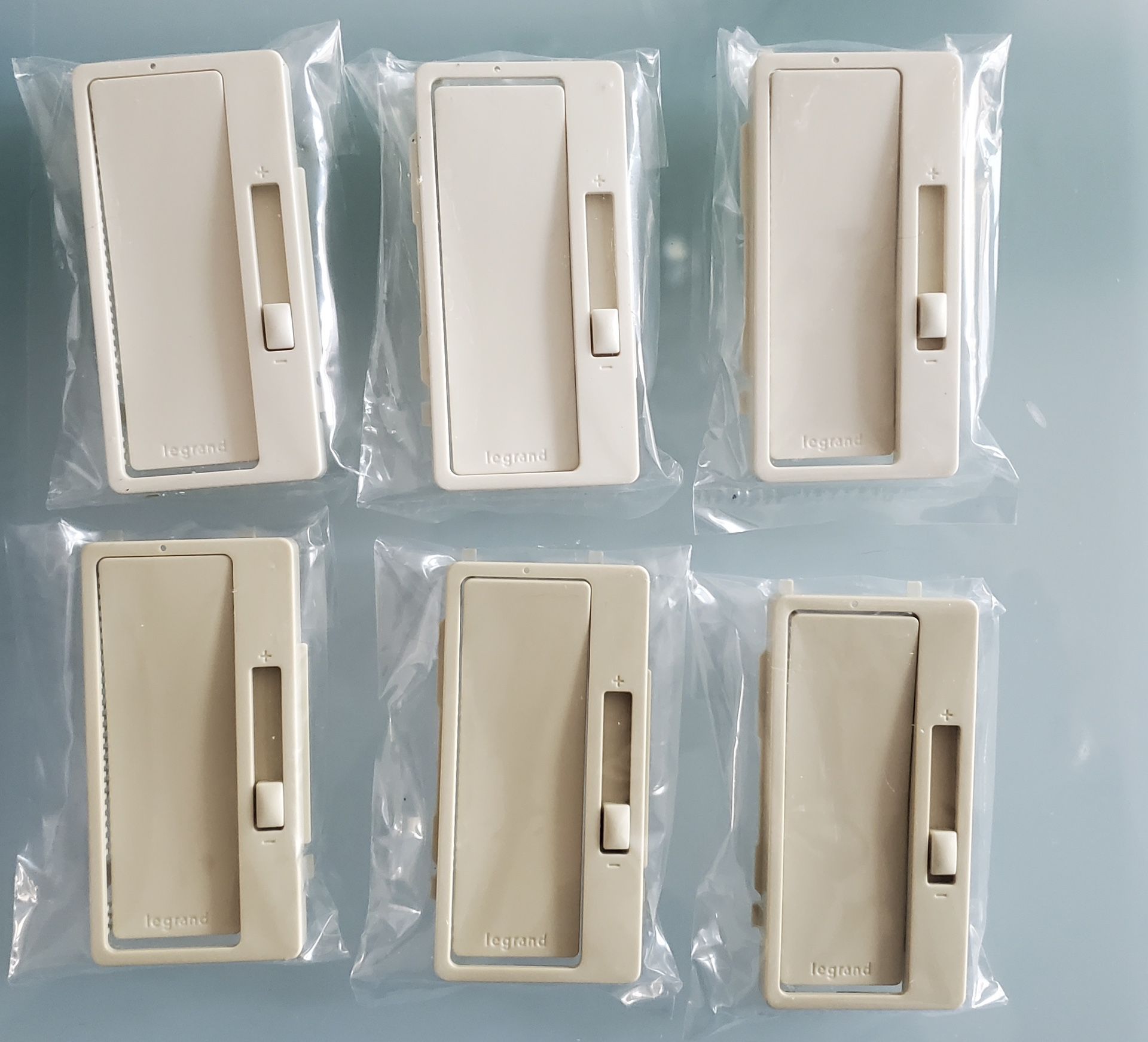 Legrand Dimmer Switch Replacement Faceplate Cover Ivory & Light Almond (up to 3 of each) Brand New! Price each