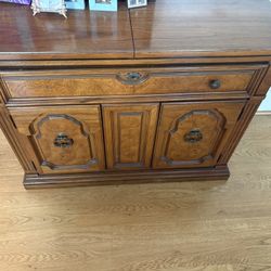 vintage wooden cabinet