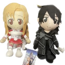 Sword Art Online Plushies Asuna And Kirito