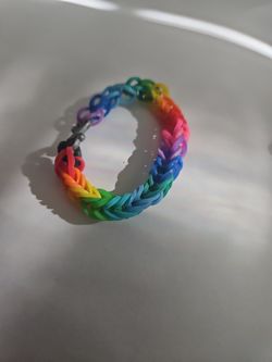 Rainbow Loom Fishtail Bracelet Handmade