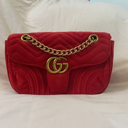 Red Velvet Gucci Bag