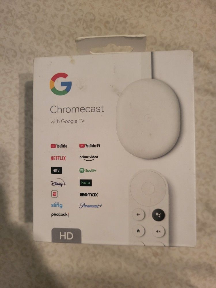 Google Chromecast HD Snow NEW