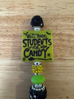Halloween Beaded Teacher Gift Pen