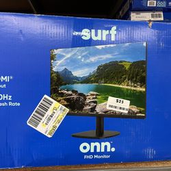 onn 22" FHD (1920 x 1080p) 100hz Office Monitor with 6 ft HDMI Cable, Black