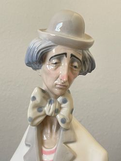RARE LLADRO CLOWN WITH CONCERTINA #1027 PAYASO