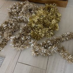 5 Sets Of Gold 12ft Garland (60 Ft Total)