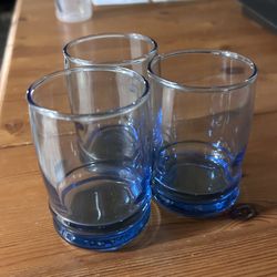 Anchor Hocking Blue Juice Glasses
