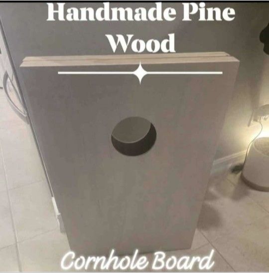 Handmade Cornhole Board & Bean Bags