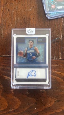 panini one magic paolo banchero auto rookie