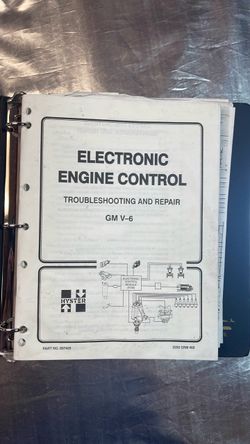 Gm v-6 Hyster forklift  service manual