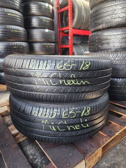 235 65R 18 USED TIRES MICHELIN 2356518 USED TIRES (PAIR) MOUNT BALANCE INCLUDED 
