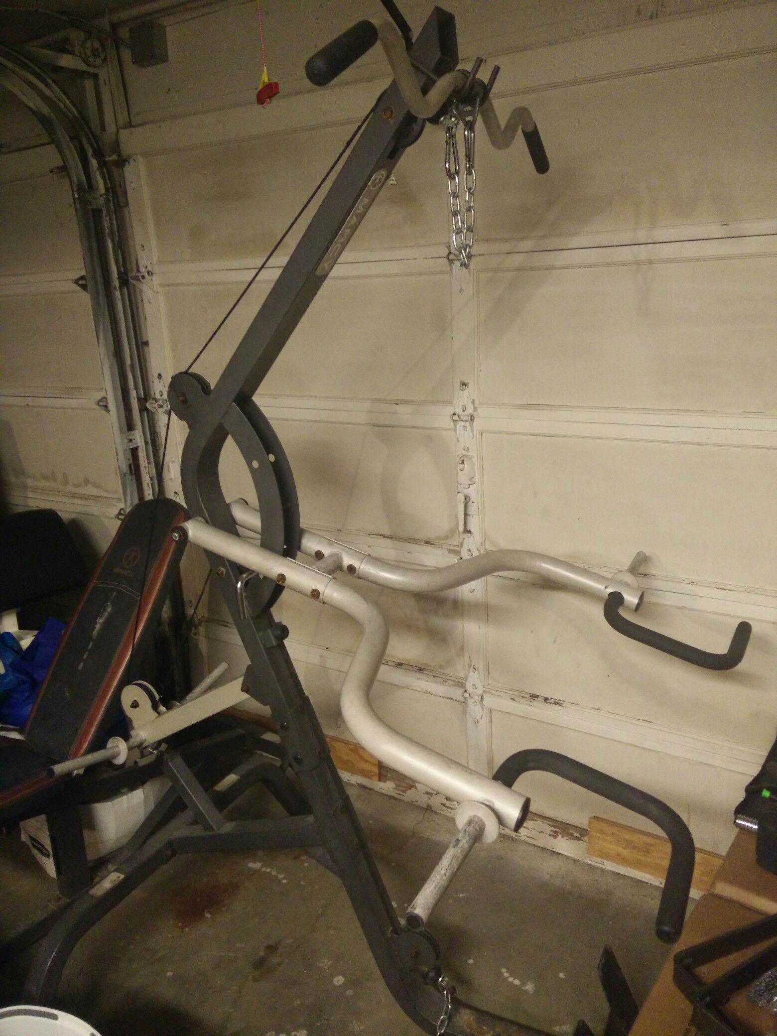 Free! Marcy Weightlifting machine w/ cable Lat pulldown, Row, Shoulder Press, Squat, Bench Press, Seated Row.