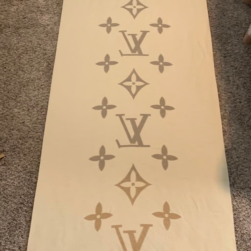 Louis Vuitton Monogram Cashmere Silk Gradient Beige Brown Scarf Shawl