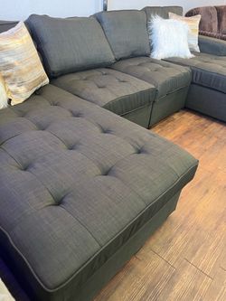 Black sectional