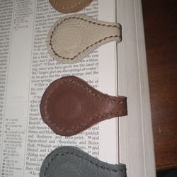 Leather Magnetic Bookmarks 